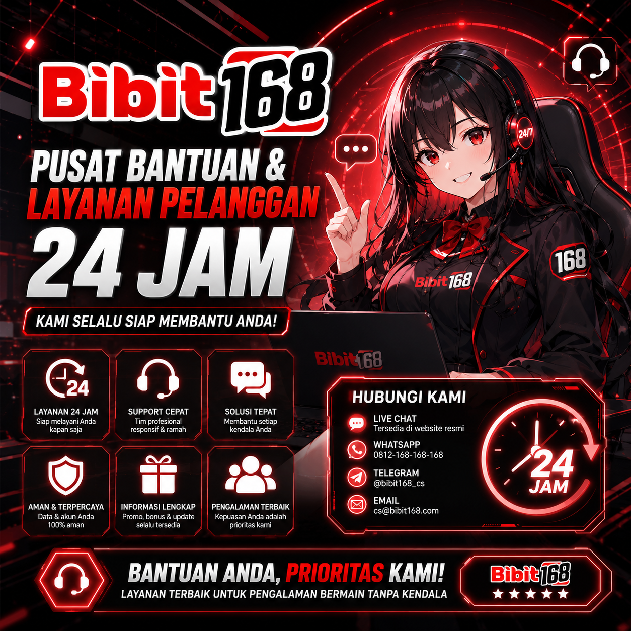 Bibit168 | Pusat Bantuan & Layanan Pelanggan 24 Jam